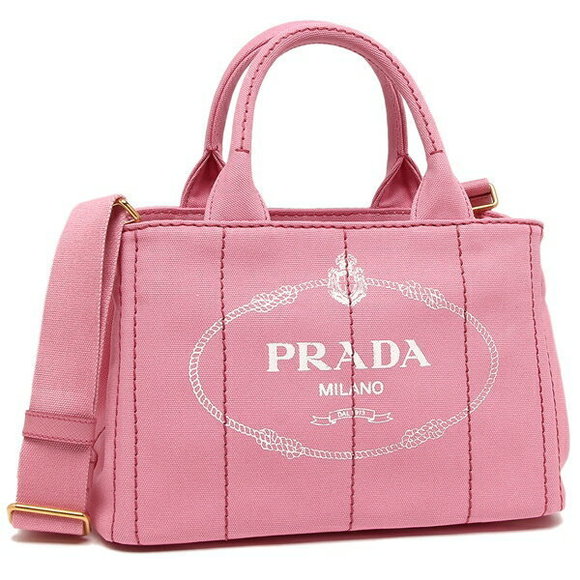 Prada ZKI 1BG439 Pink Bag Cotton Tote Canvas CANAPA - Picture 1 of 7
